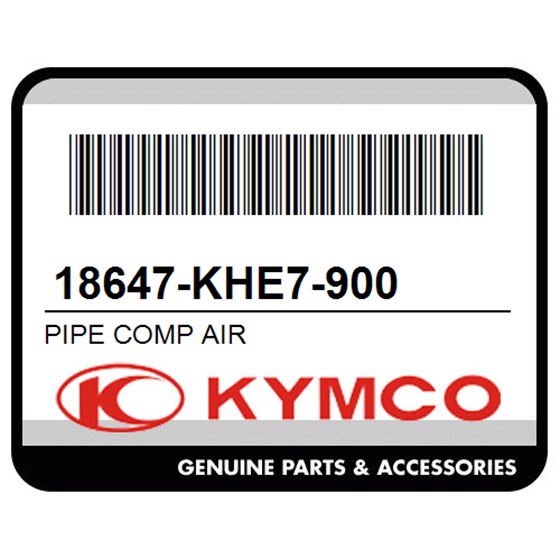 Kymco 18647-KHE7-900 Pipe Comp Air