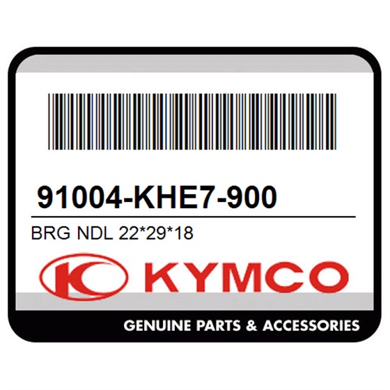 Kymco 91004-KHE7-900 Brg Ndl 22*29*18