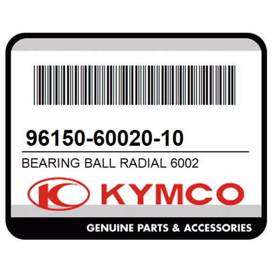 Kymco 96150-60020-10 Bearing Ball Radial 6002