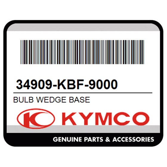 Kymco 34909-KBF-9000 Bulb Wedge Base