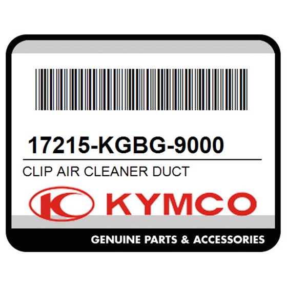 Kymco 17215-KGBG-9000 Clip Air Cleaner Duct