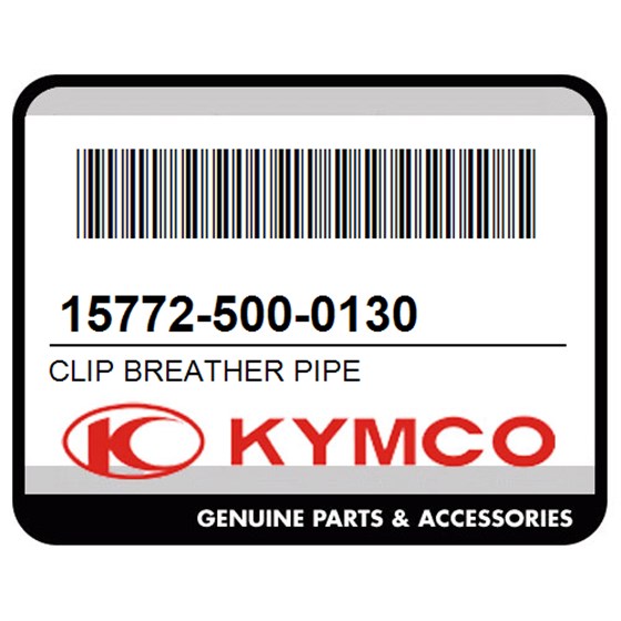 Kymco 15772-500-0130 Clip Breather Pipe