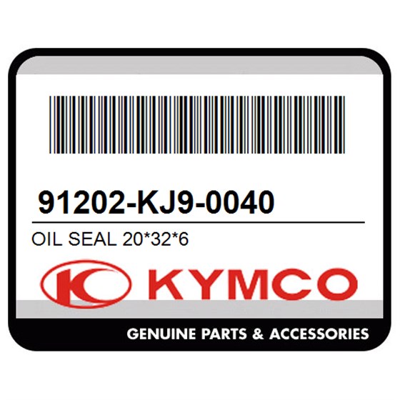 Kymco 91202-KJ9-0040 Oil Seal 20*32*6