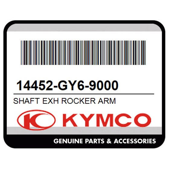 Kymco 14452-GY6-9000 Shaft Exh Rocker Arm