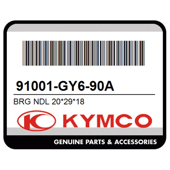 Kymco 91001-GY6-90A Brg Ndl 20*29*18