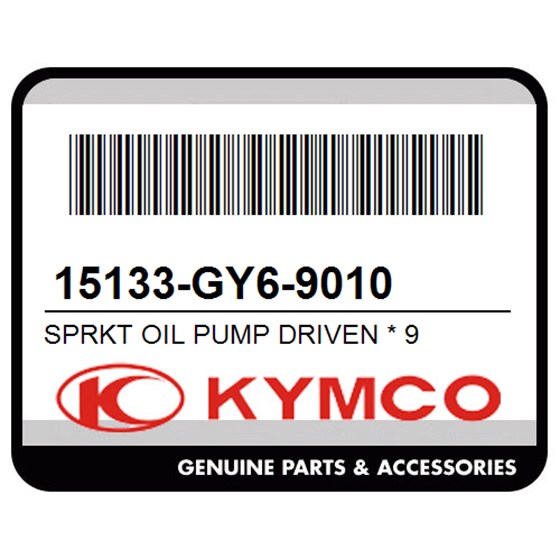Kymco 15133-GY6-9010 Sprkt Oil Pump Driven * 9
