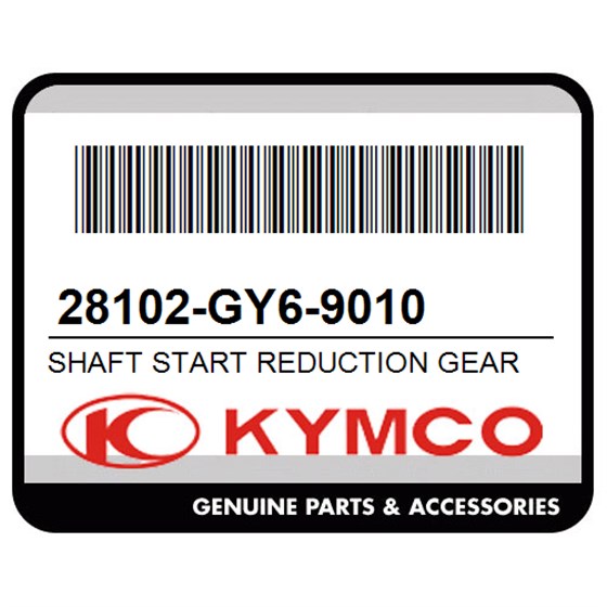 Kymco 28102-GY6-9010 Shaft Start Reduction Gear