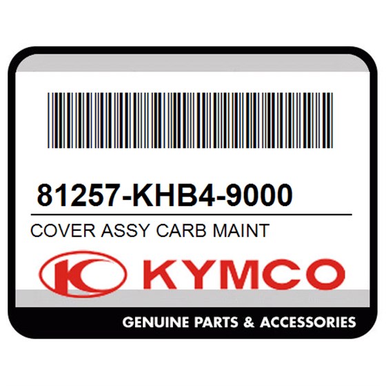 Kymco 81257-KHB4-9000 Cover Assy Carb Maint