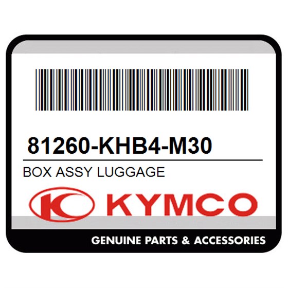 Kymco 81260-KHB4-M30 Box Assy Luggage