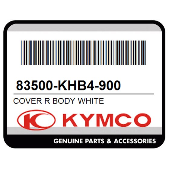 Kymco 83500-KHB4-900 Cover R Body White