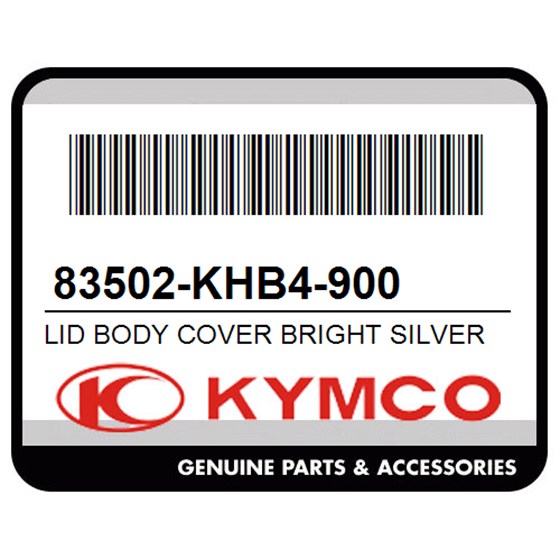 Kymco 83502-KHB4-900 Lid Body Cover Bright Silver