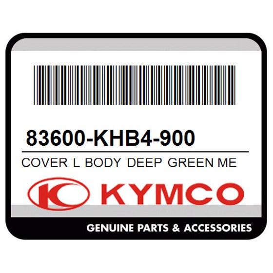 Kymco 83600-KHB4-900 Cover L Body Deep Green Metallic
