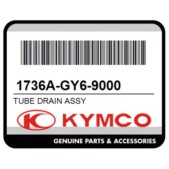 Kymco 1736A-GY6-9000 Tube Drain Assy
