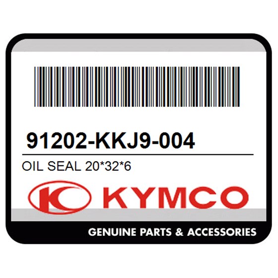 Kymco 91202-KKJ9-004 Oil Seal 20*32*6