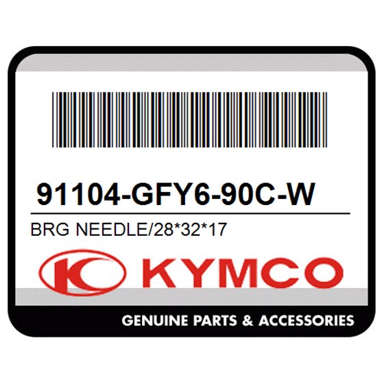 Kymco 91104-GFY6-90C-W Brg Needle/28*32*17