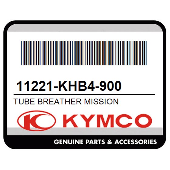 Kymco 11221-KHB4-900 Tube Breather Mission