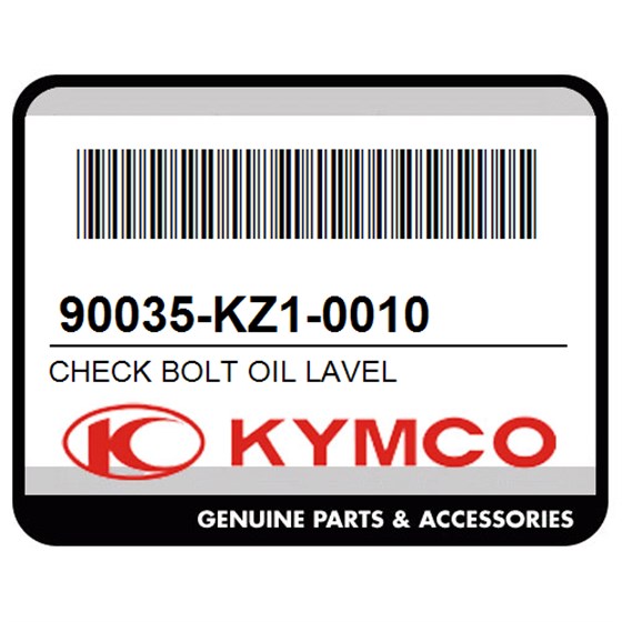 Kymco 90035-KZ1-0010 Check Bolt Oil Lavel