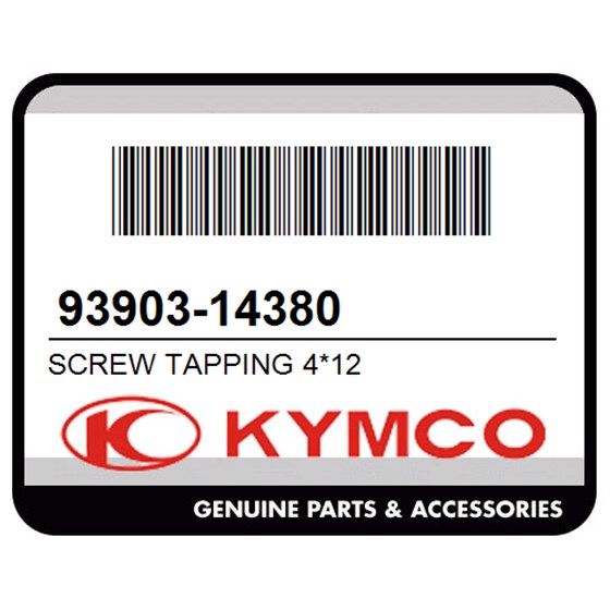 Kymco 93903-14380 Screw Tapping 4*12
