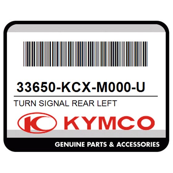 Kymco 33650-KCX-M000-US Turn Signal Rear Left