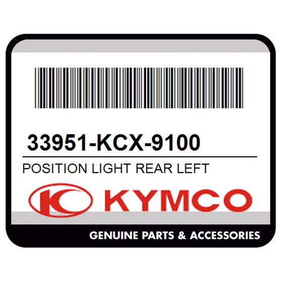 Kymco 33951-KCX-9100 Position Light Rear Left
