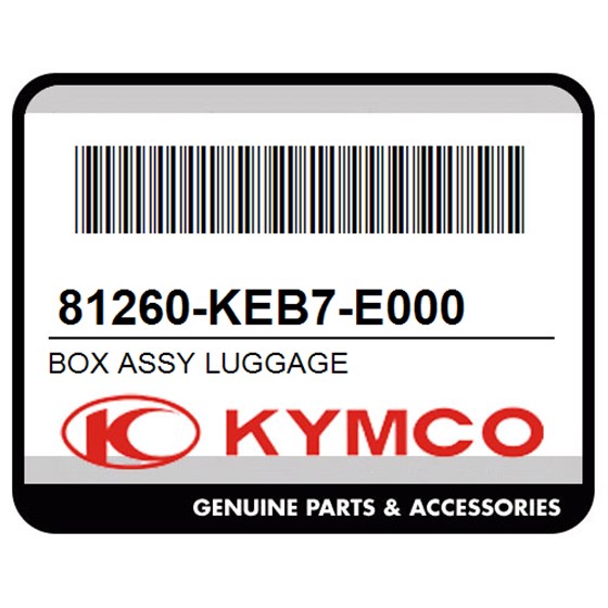 Kymco 81260-KEB7-E000 Box Assy Luggage