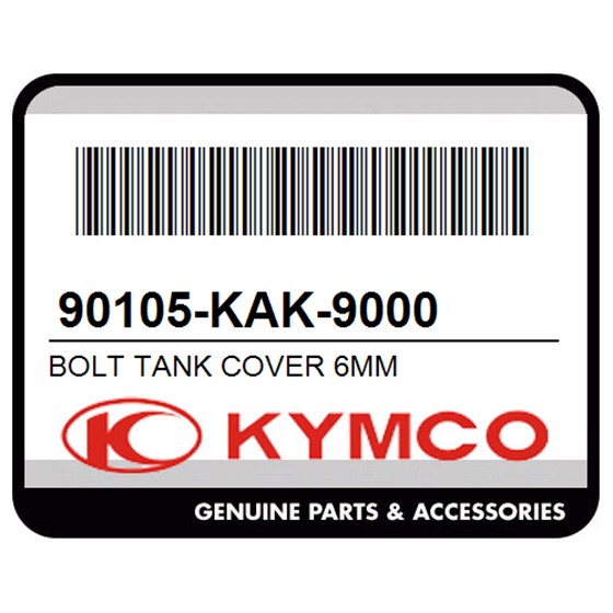 Kymco 90105-KAK-9000 Bolt Tank Cover 6Mm