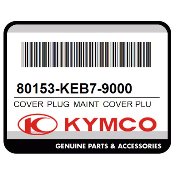 Kymco 80153-KEB7-9000 Cover Plug Maint Cover Plug Maint