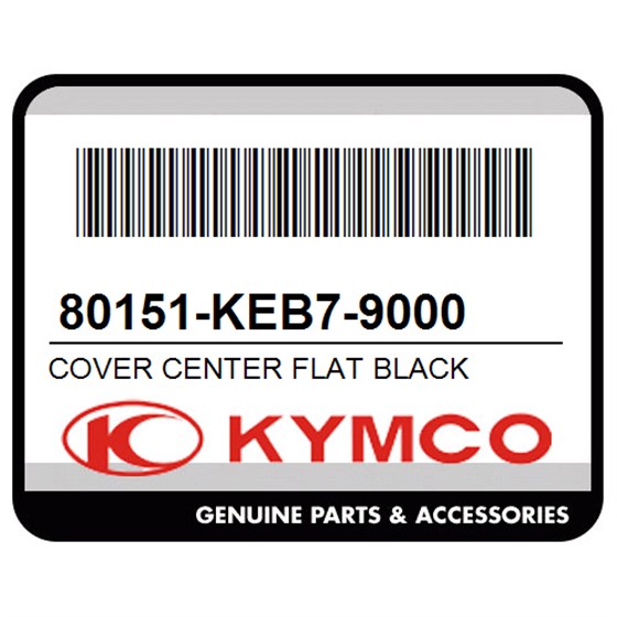 Kymco 80151-KEB7-9000 Cover Center Flat Black