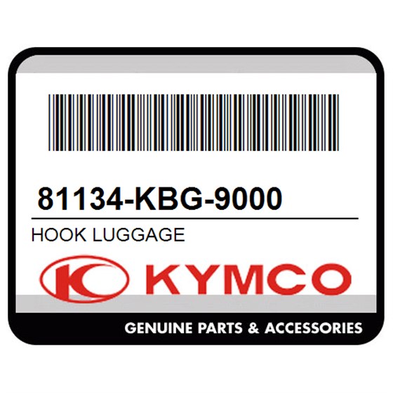 Kymco 81134-KBG-9000 Hook Luggage