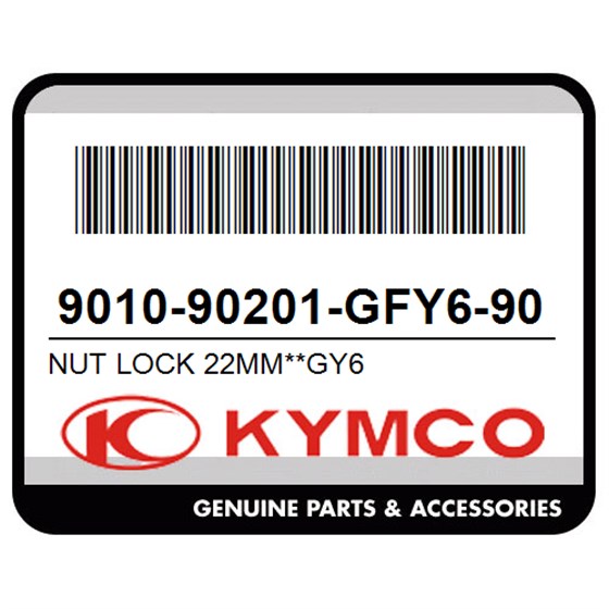 Kymco 9010-90201-GFY6-901 Nut Lock 22Mm**Gy6
