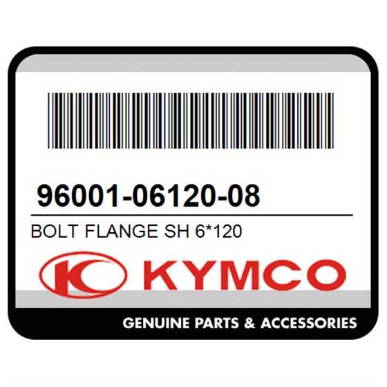 Kymco 96001-06120-08 Bolt Flange Sh 6*120