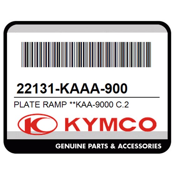 Kymco 22131-KAAA-900 Plate Ramp **Kaa-9000 C.2