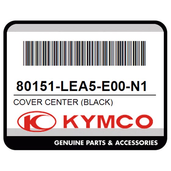 Kymco 80151-LEA5-E00-N1R Cover Center (Black)