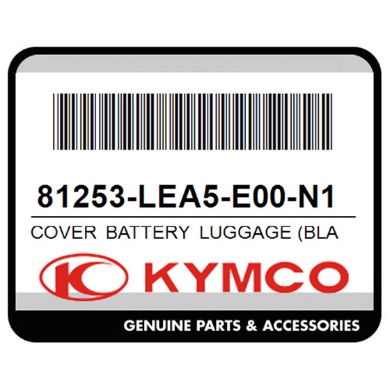 Kymco 81253-LEA5-E00-N1R Cover Battery Luggage (Black)