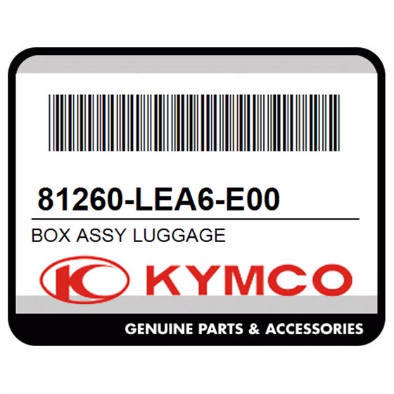 Kymco 81260-LEA6-E00 Box Assy Luggage