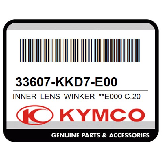 Kymco 33607-KKD7-E00 Inner Lens Winker **E000 C.2005.07.28