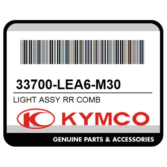Kymco 33700-LEA6-M30 Light Assy Rr Comb