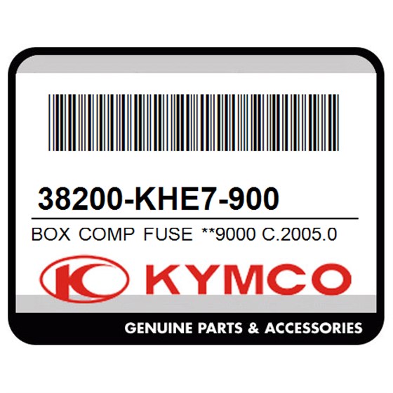 Kymco 38200-KHE7-900 Box Comp Fuse **9000 C.2005.03.01