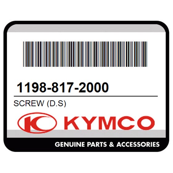Kymco 1198-817-2000 Screw (D.S)