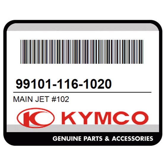 Kymco 99101-116-1020 Main Jet #102