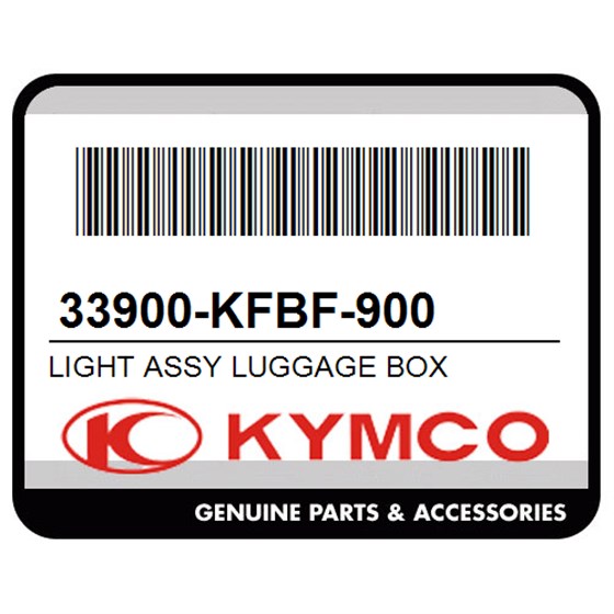 Kymco 33900-KFBF-900 Light Assy Luggage Box