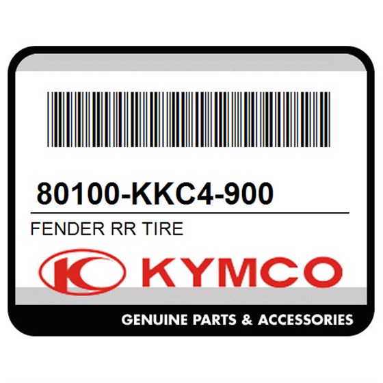Kymco 80100-KKC4-900 Fender Rr Tire