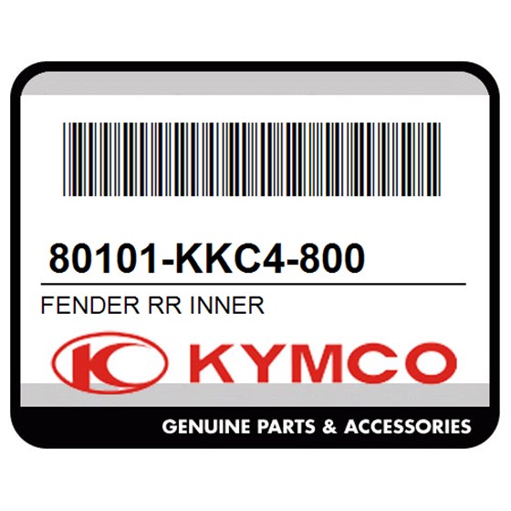 Kymco 80101-KKC4-800 Fender Rr Inner