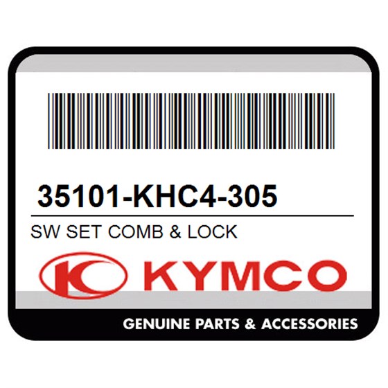 Kymco 35101-KHC4-305 Sw Set Comb & Lock
