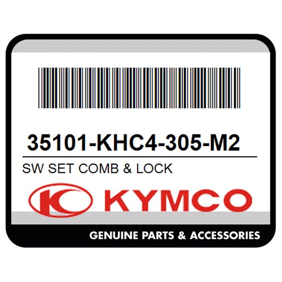 Kymco 35101-KHC4-305-M2 Sw Set Comb & Lock
