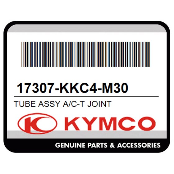 Kymco 17307-KKC4-M30 Tube Assy A/C-T Joint