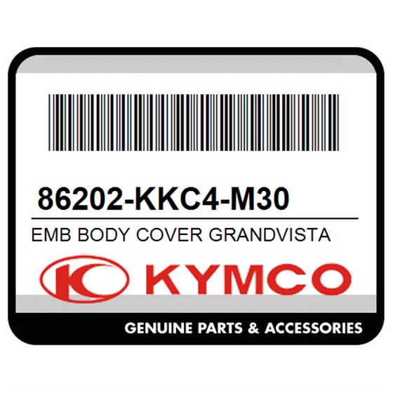 Kymco 86202-KKC4-M30 Emb Body Cover Grandvista