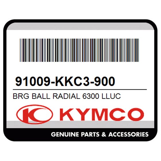 Kymco 91009-KKC3-900 Brg Ball Radial 6300 Lluc
