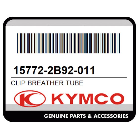 Kymco 15772-2B92-011 Clip Breather Tube