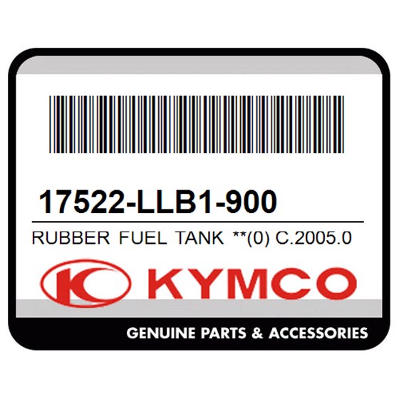 Kymco 17522-LLB1-900 Rubber Fuel Tank **(0) C.2005.05.16